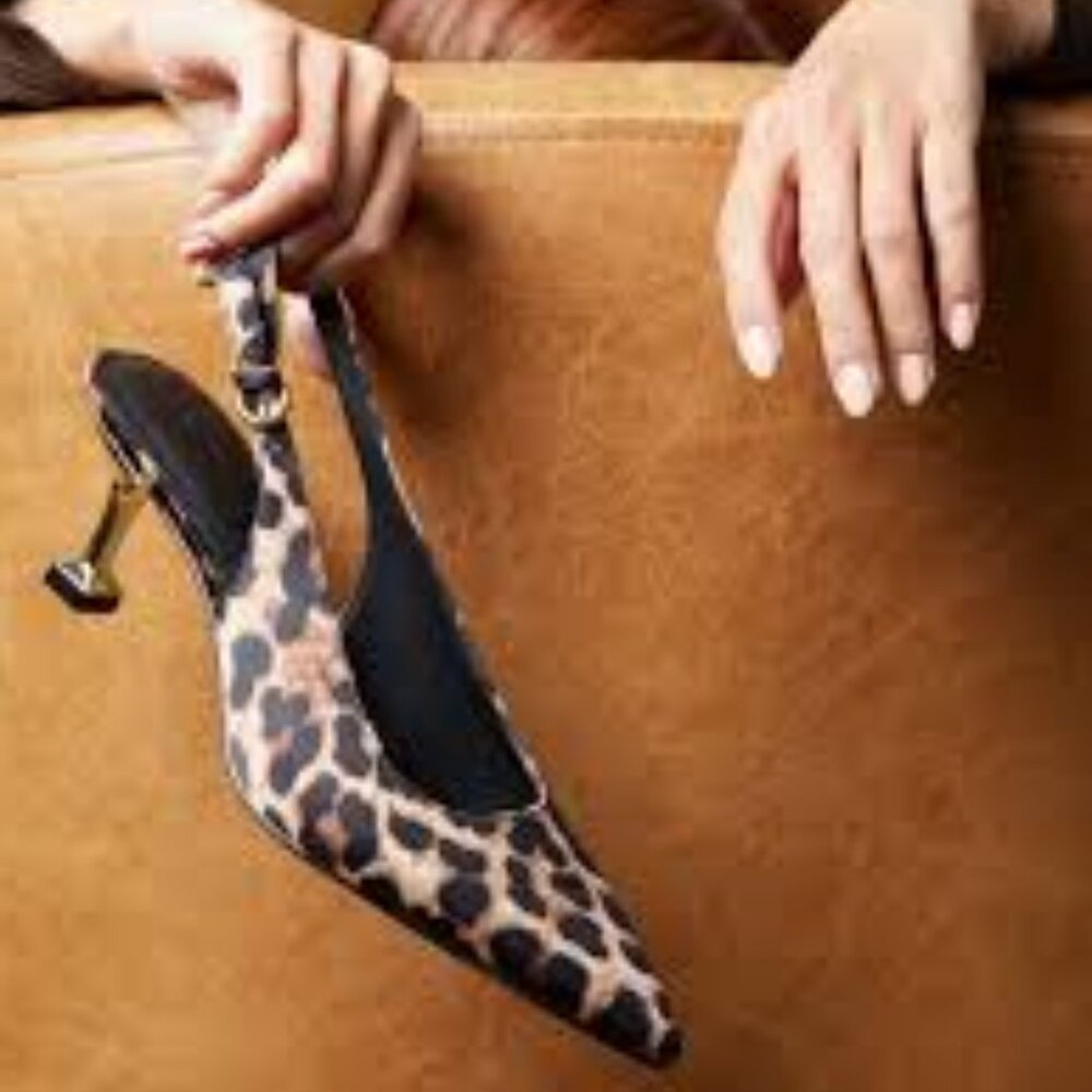 Katy Perry Oceanview Sling Back Leopard Print Sz 7.5 NIB - Picture 5 of 13
